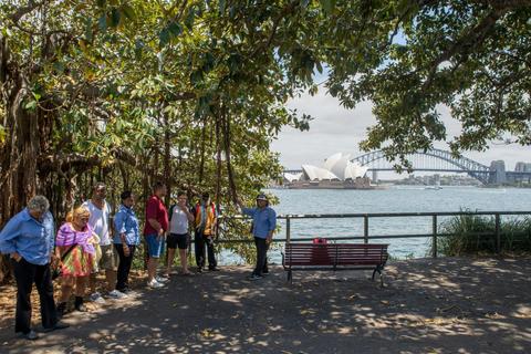 Mrs Macqaurie's Chair with harbour views