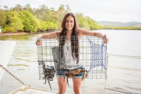 Catch A Crab at Birds Bay Oyster Farm