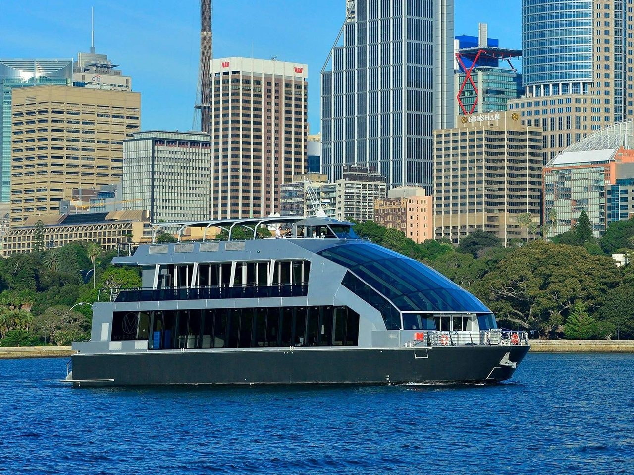 Enjoy the unobstructed views of the harbour from the decks of a premium glass boat