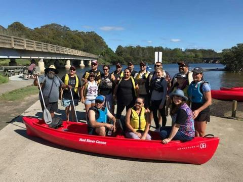 Canoeing at Minnamurra River with Gunmarra Aboriginal Experiences at Minnamurra River
