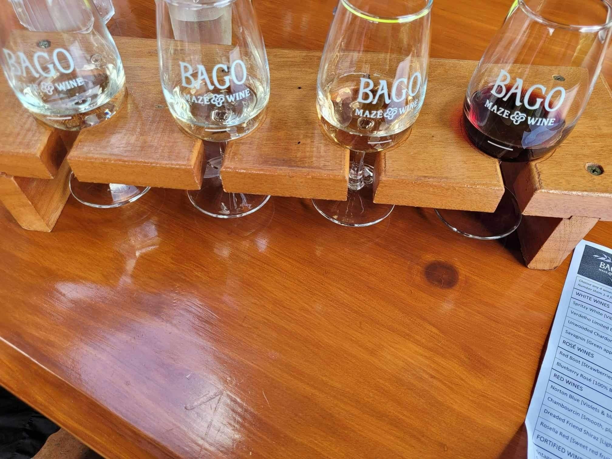 Wine Paddle at Bago