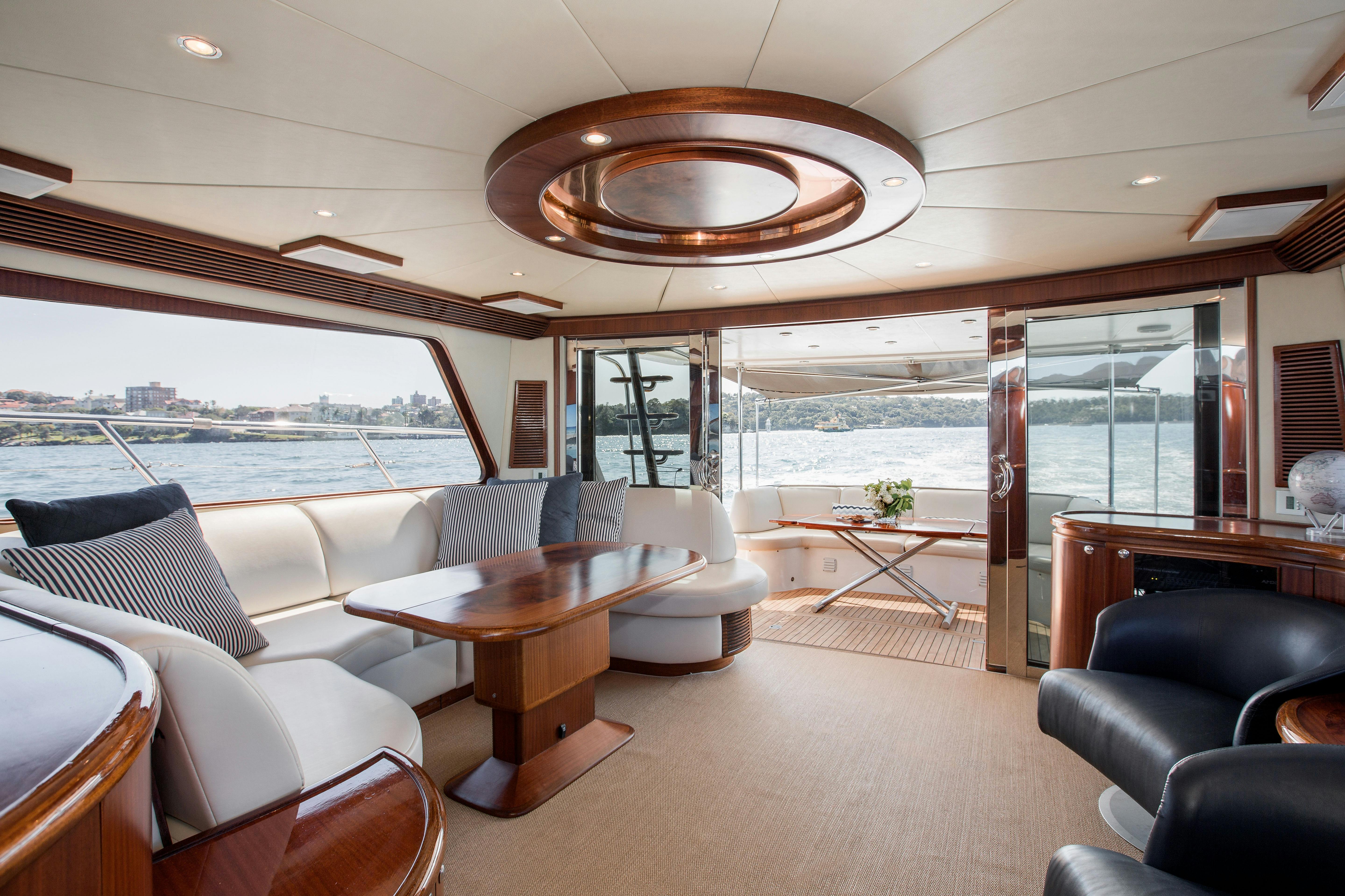 Lifestyle Charters boat Enigma has a spacious interior