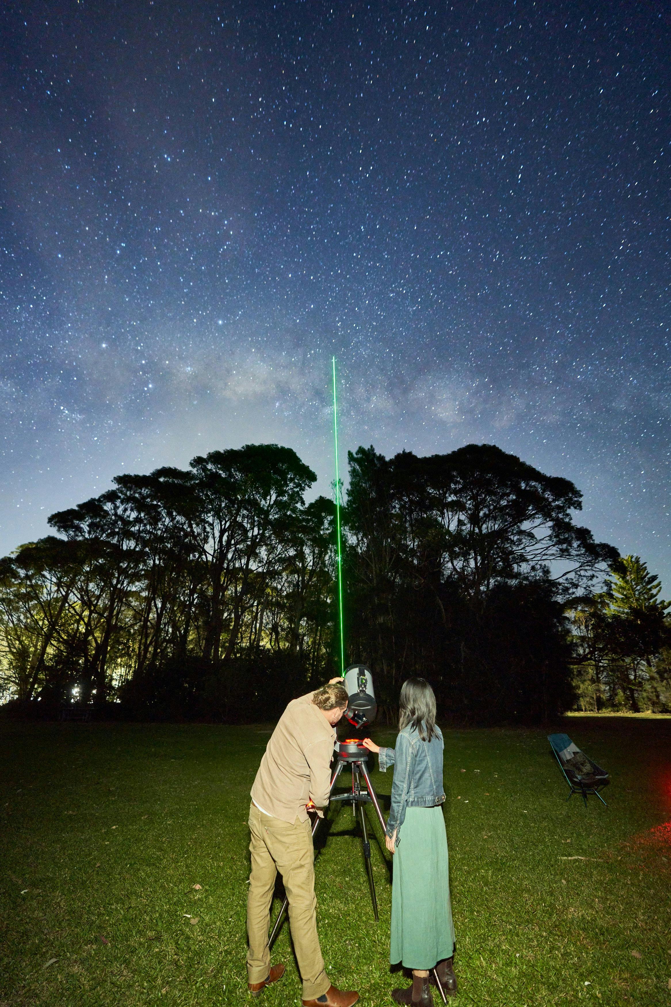 laser telescope sky