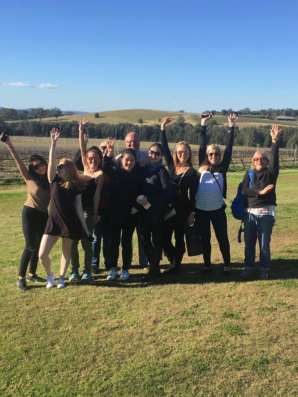 Group on Hunter Valley trip