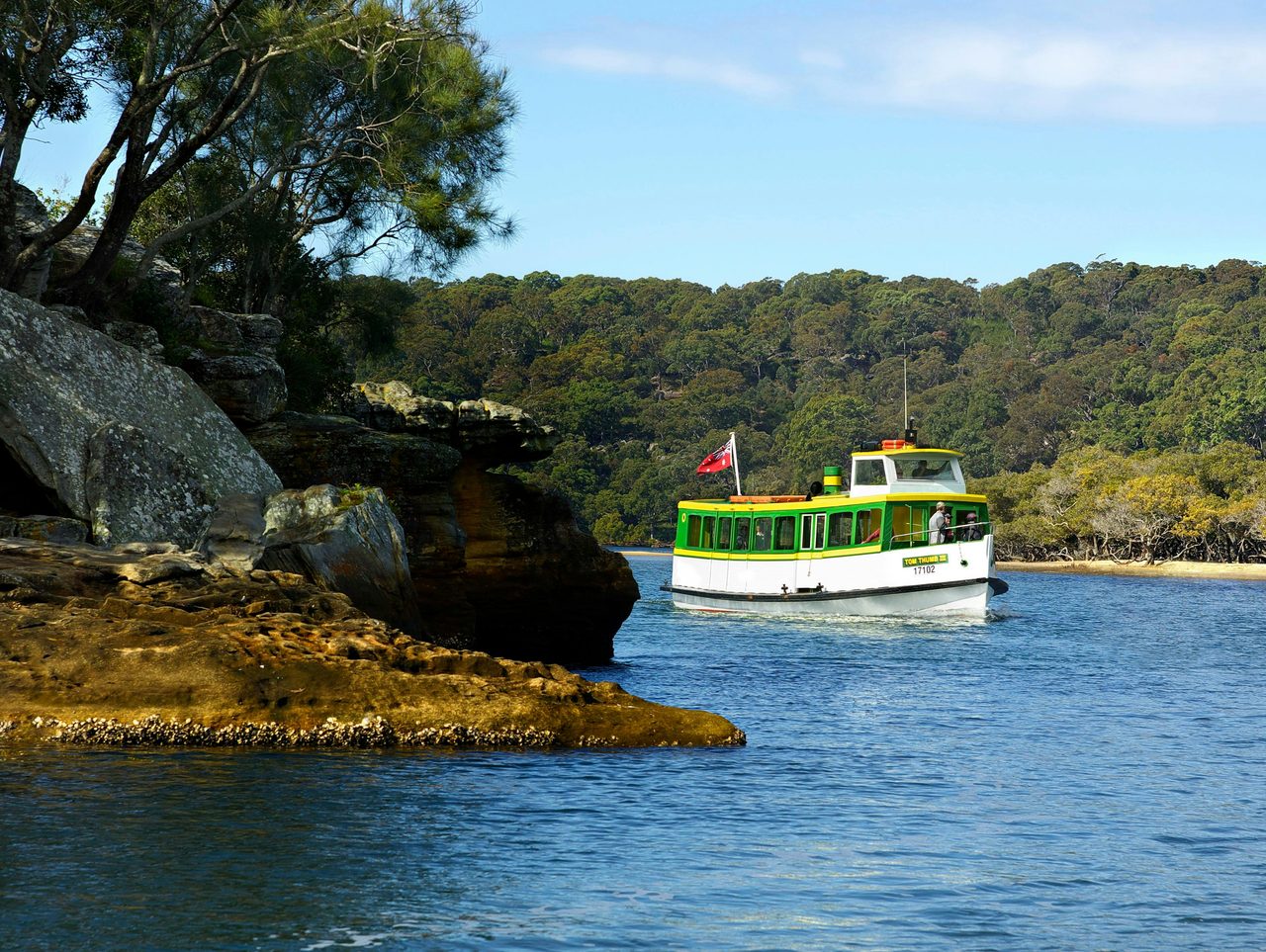 MV Tom Thumb III cruising the Hacking River