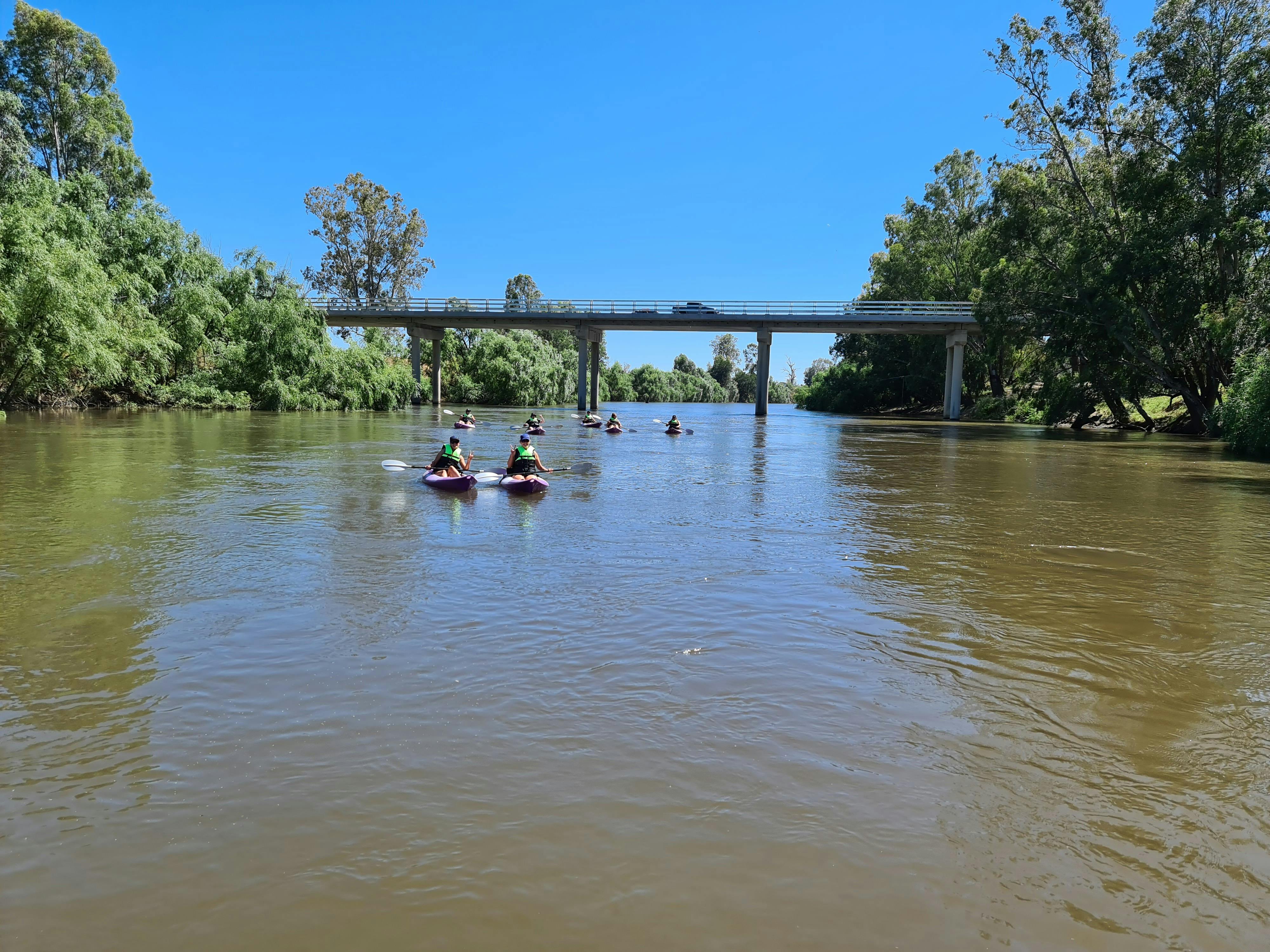 Summers day out on the waters of the Murrumbidgee River