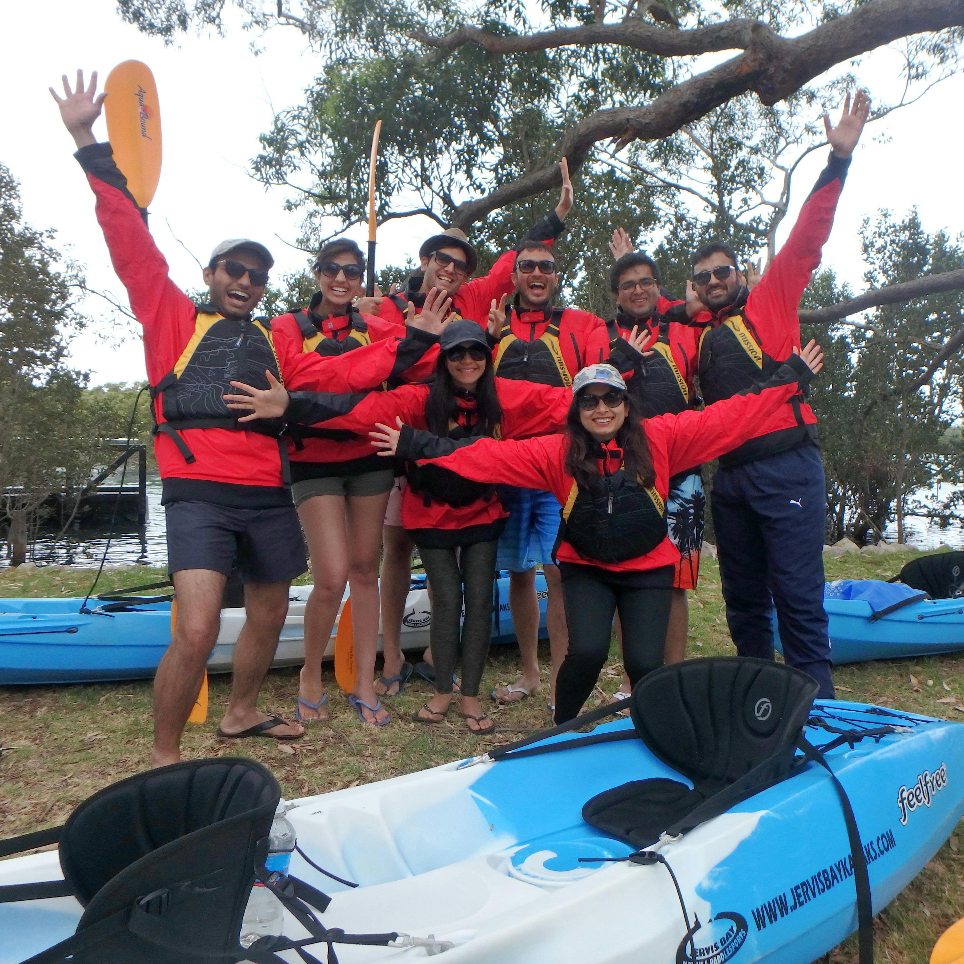 Cool Weather Kayaking with some cool customers!