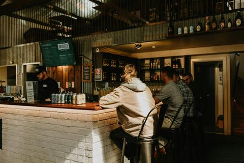 Mudgee Ale Trail clients at the bar at a local brewery