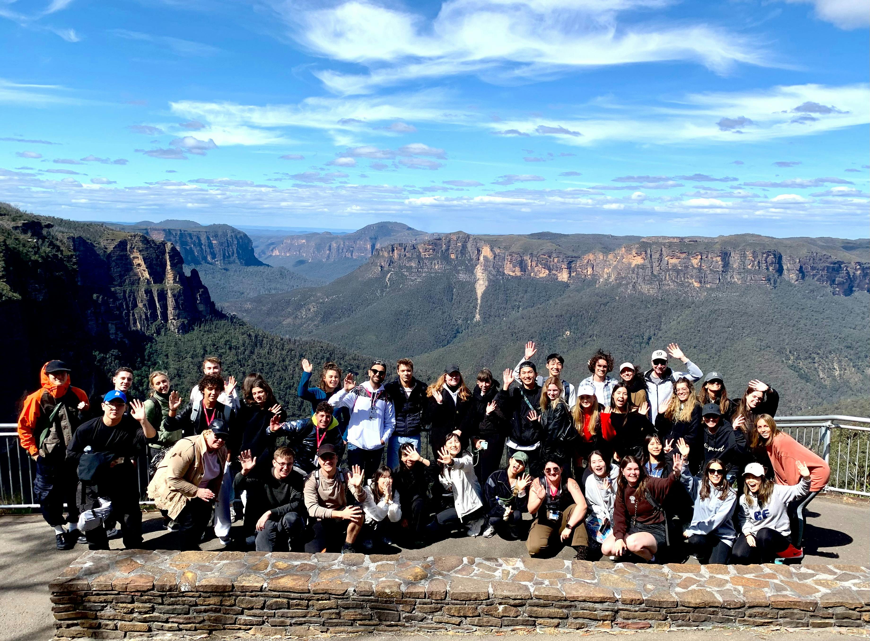 Conference group at Govett's Leap