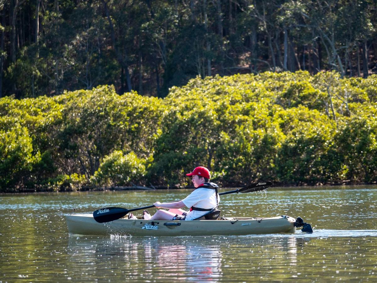 Kayaker on Bermagui River
