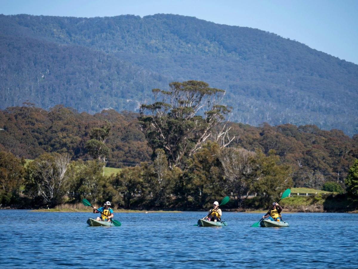 Kayaking on Corunna Lake