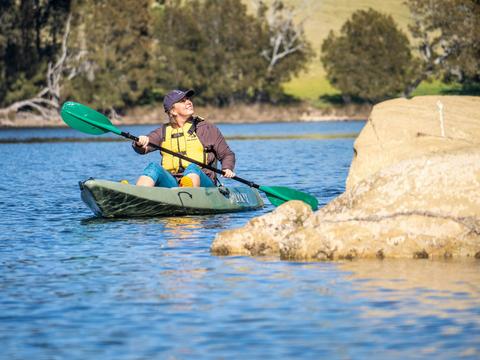 Kayaking on Corunna Lake