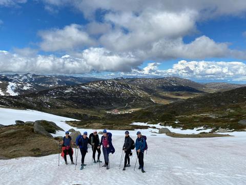 Scenic hike in the Snowy Mountians