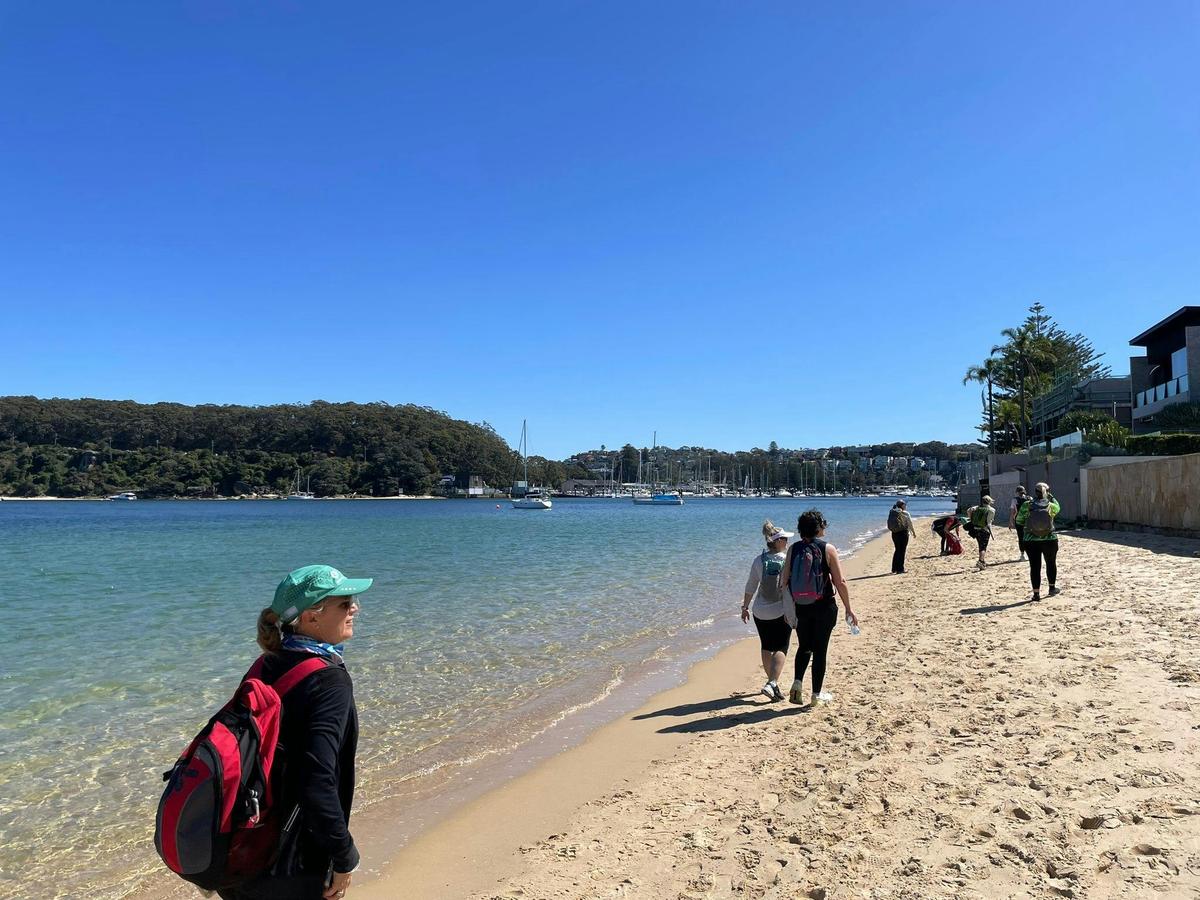Beach walking in Sydney bays