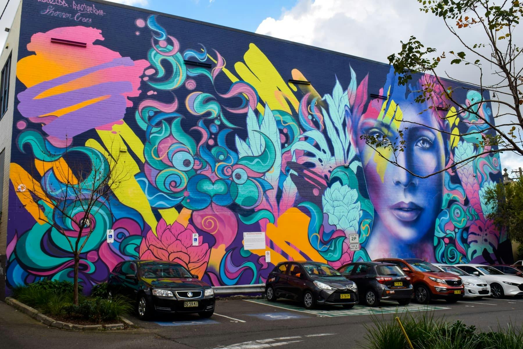 Discover Newtown's best street art and hear the stories behind the artwork