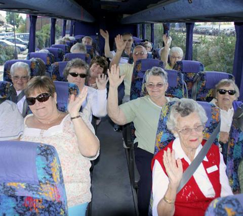 A group enjoying a guided city tour