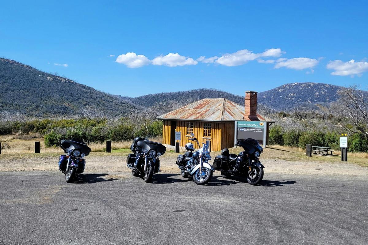 Motorcycles at Sawyers Hut