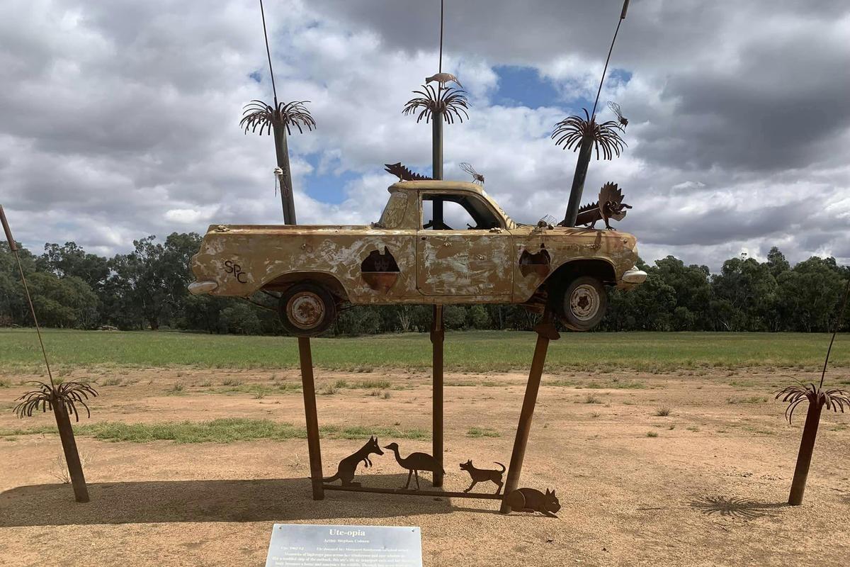 Ute Sculpture at Utes in the Paddock