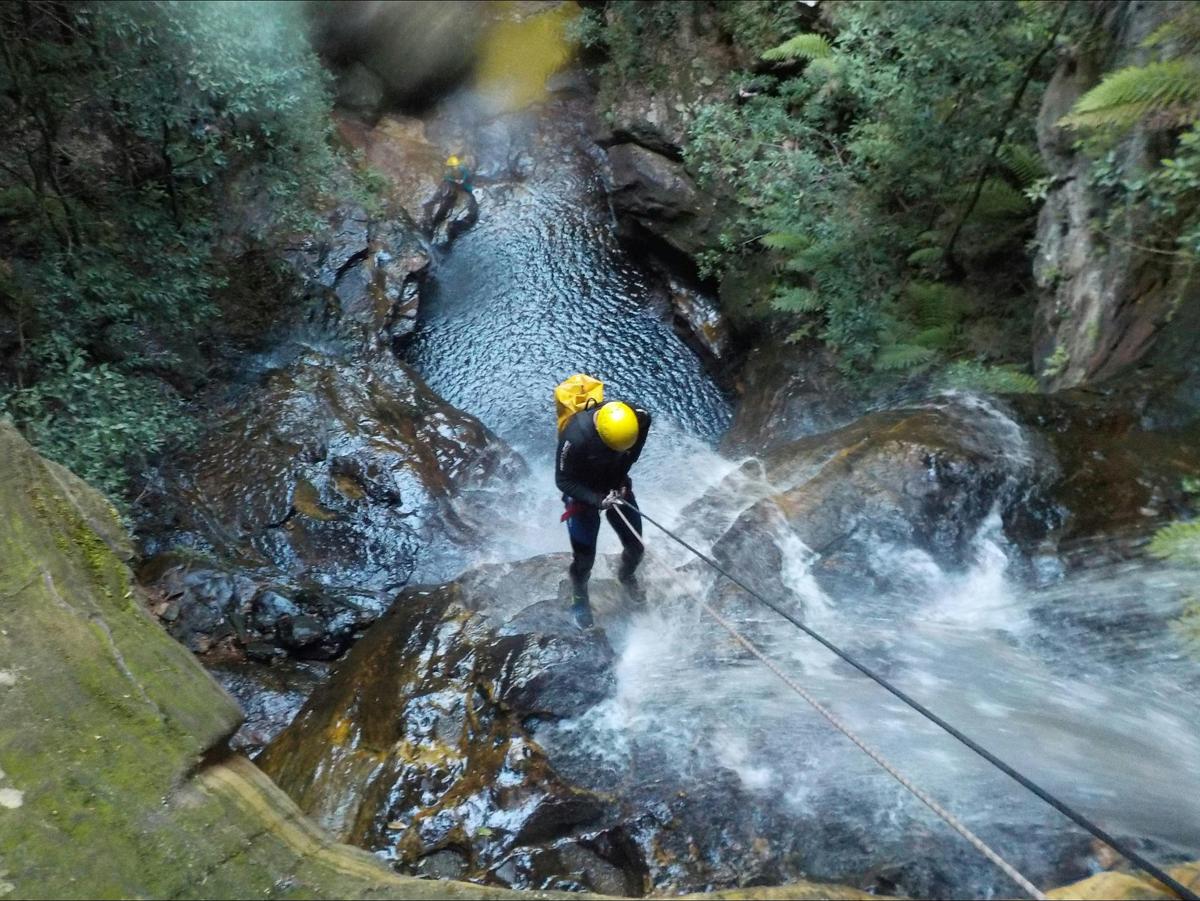 Abseiling Empress Canyon