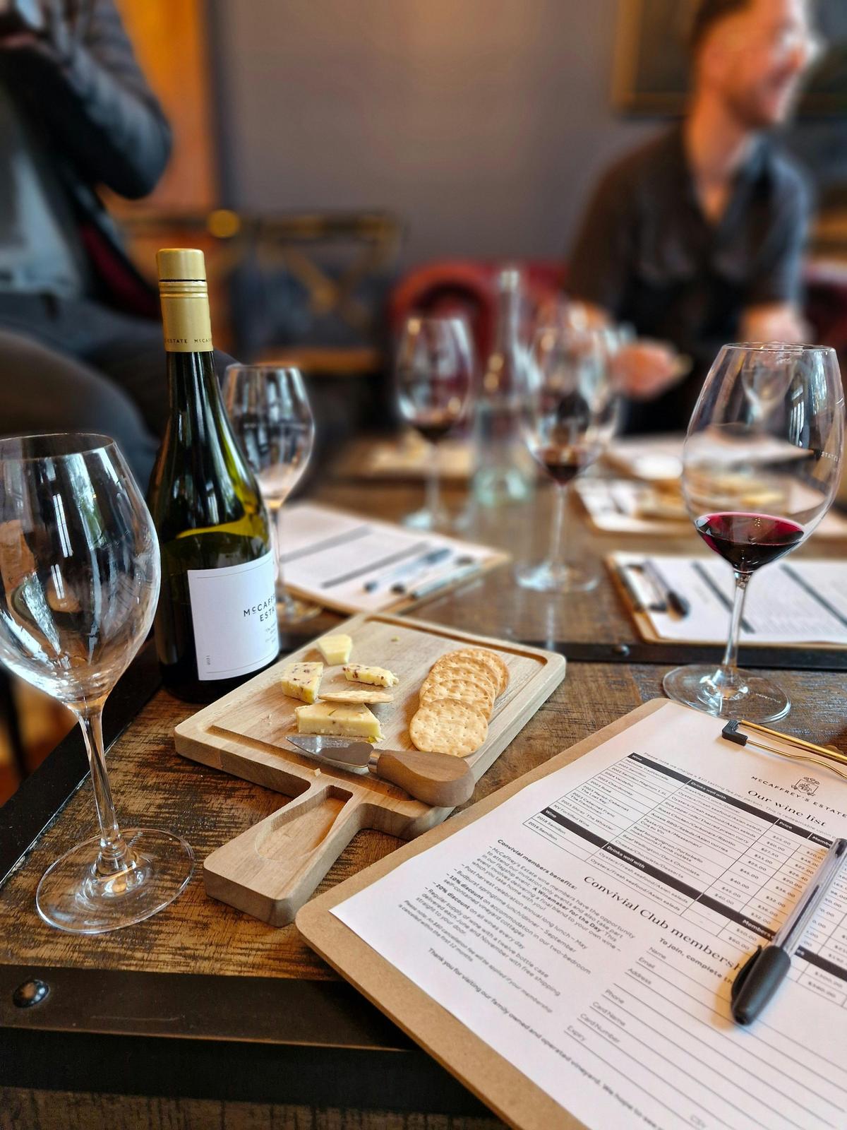 McCaffrey's Estate wine tasting