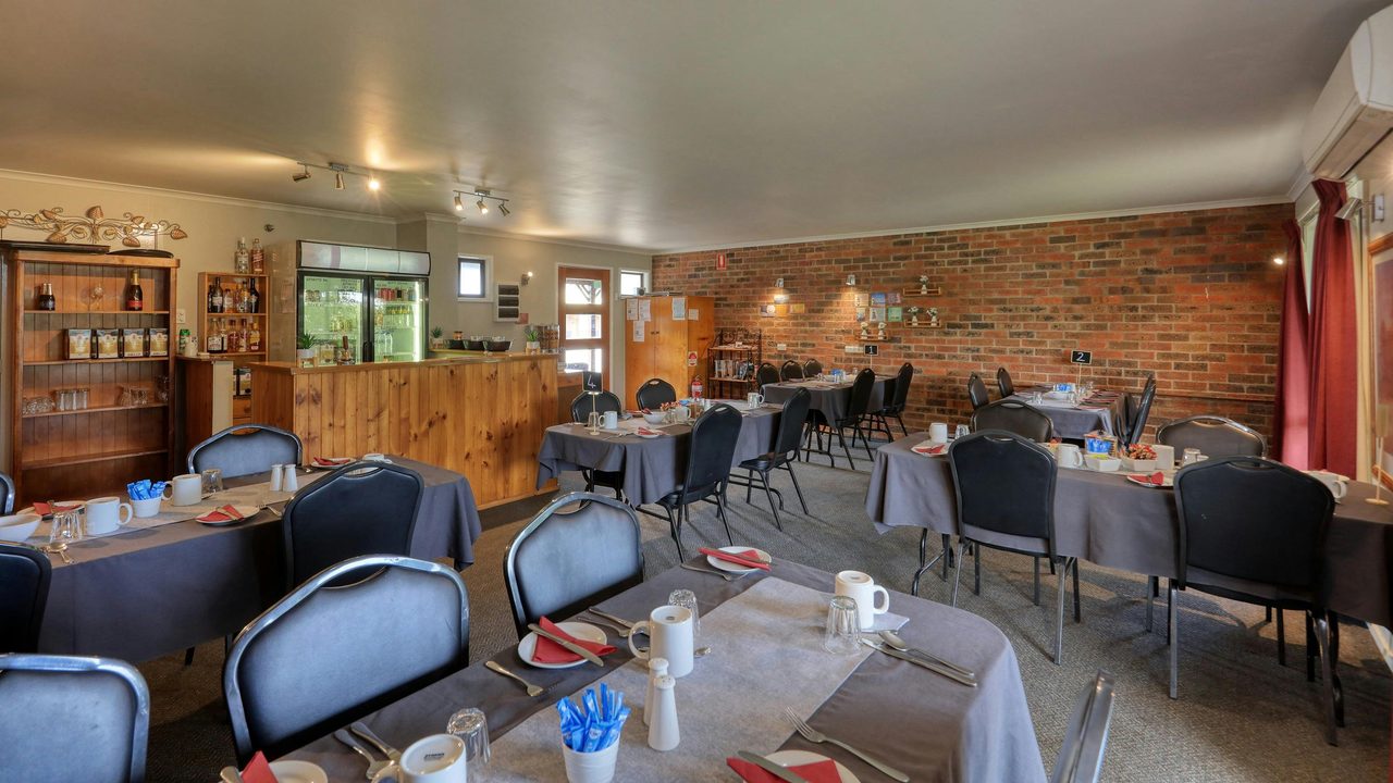 Dining Room set up for Tour Guests