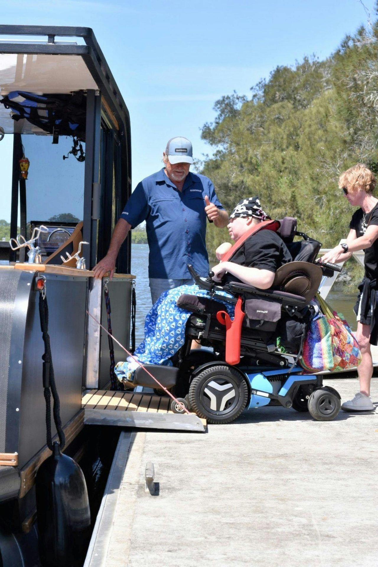 Hookability wheelchair ramp