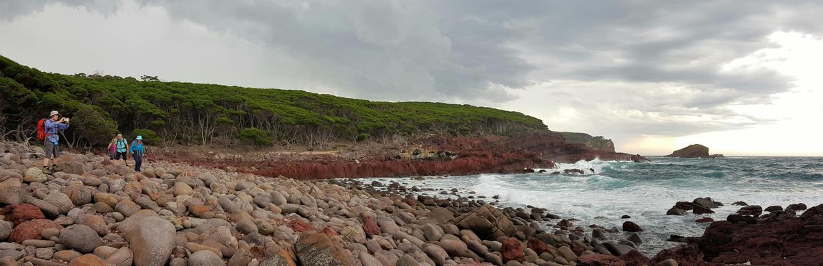 Deep red rock on the Light to Light Guided Pack-Free Walk