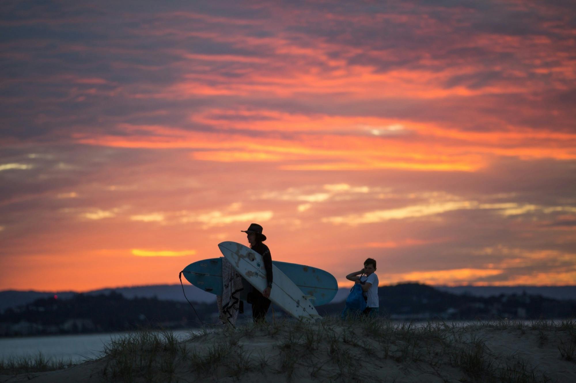 Sunset Surfing