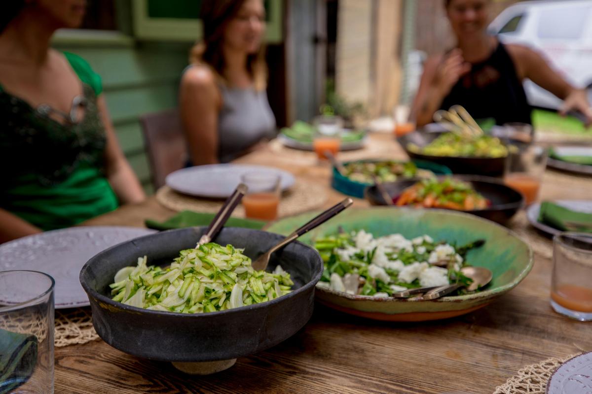 Local Byron food being served for Localing guests.