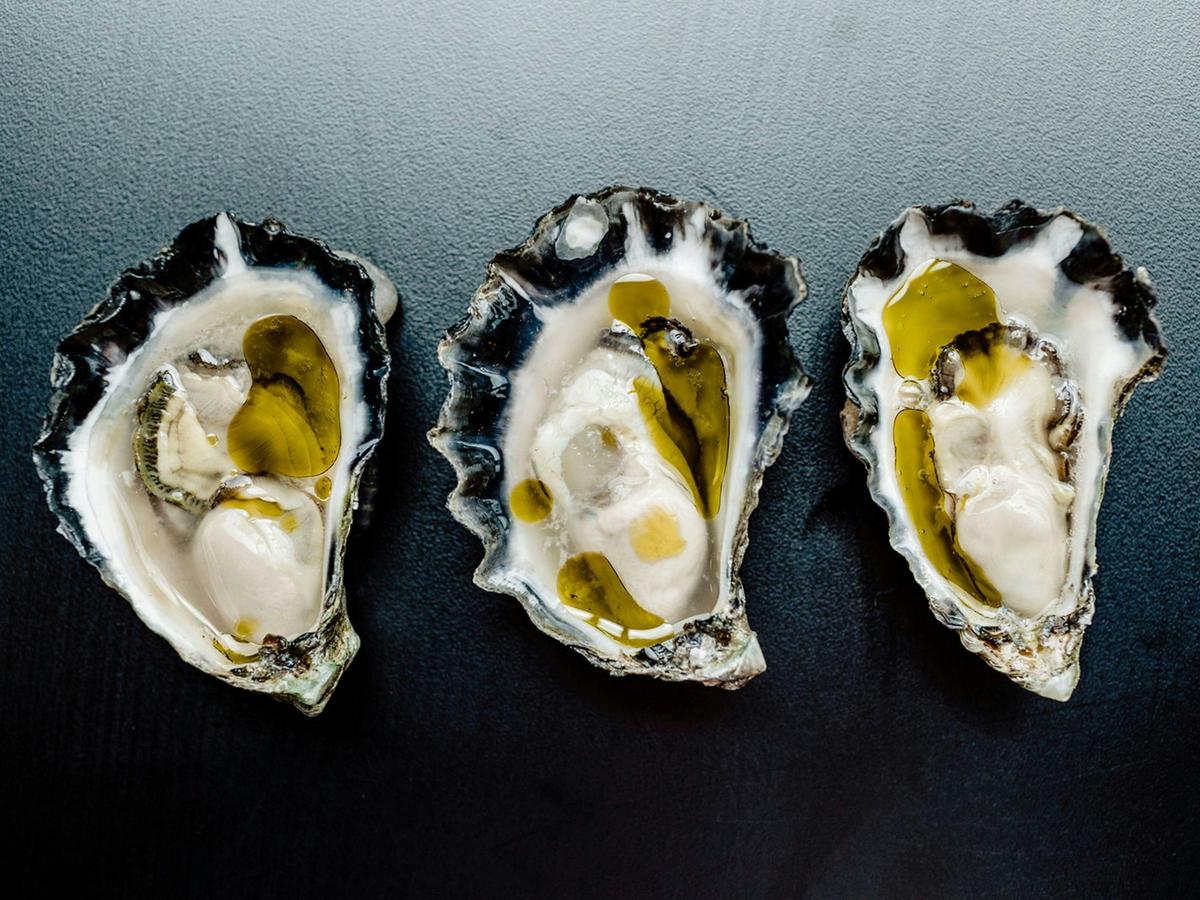 Printhie Wines three oysters in a row