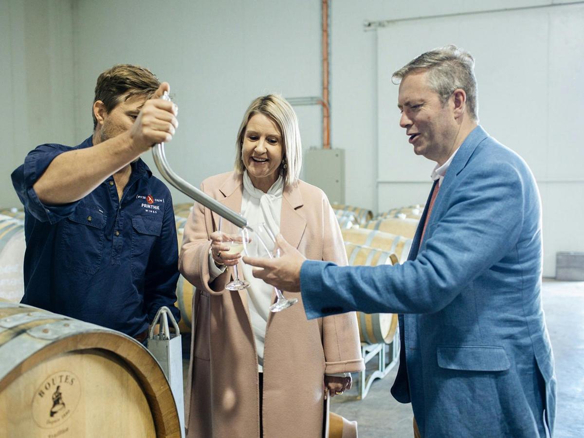 Tasting straight from the barrel