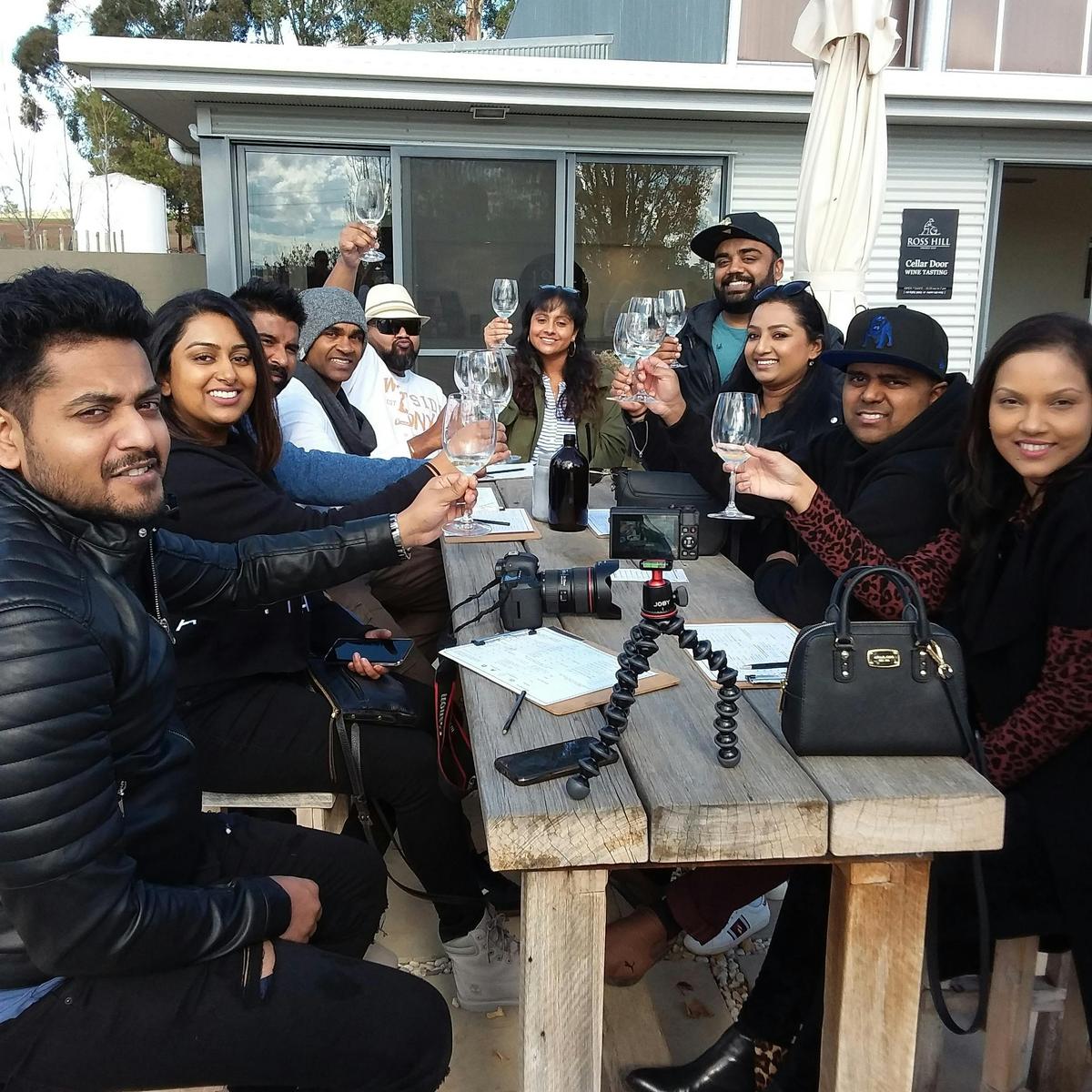 Wine tasting at Ross Hill