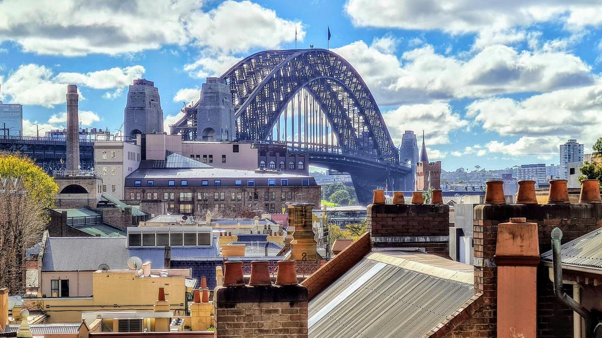 View across The Rocks to the Sydney Harbour Bridge - Quay People tour, Local Travel Planner