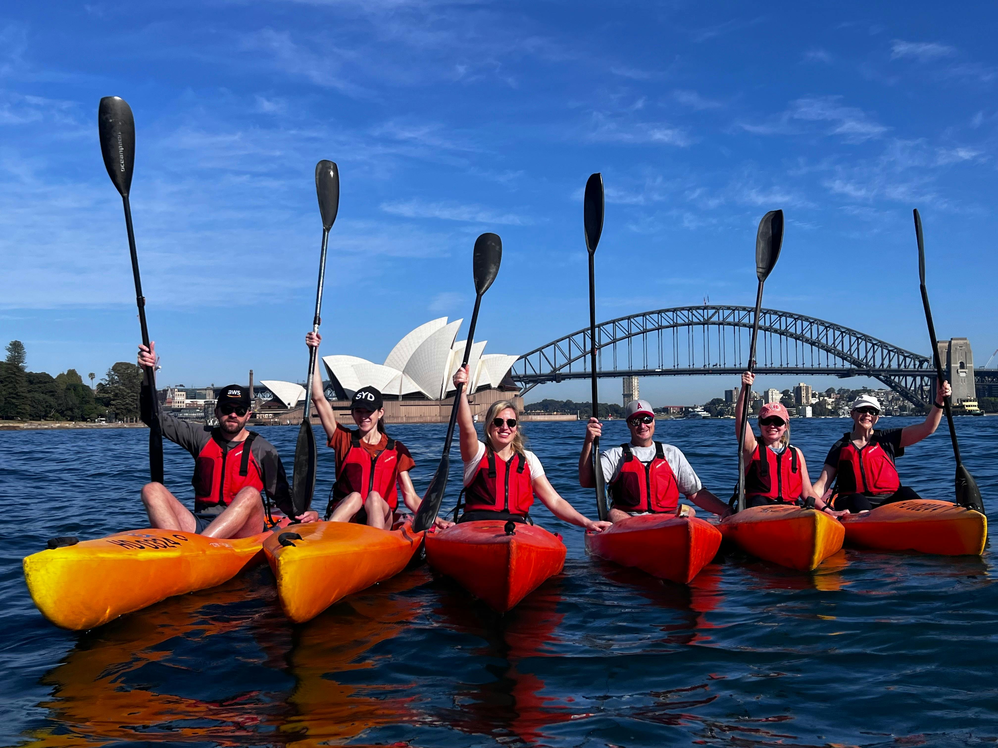 Group kayaking is a fun activity to do with family, friends and teams