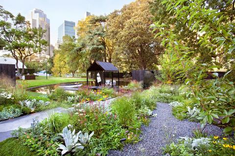 Ian Barker's display garden at the show