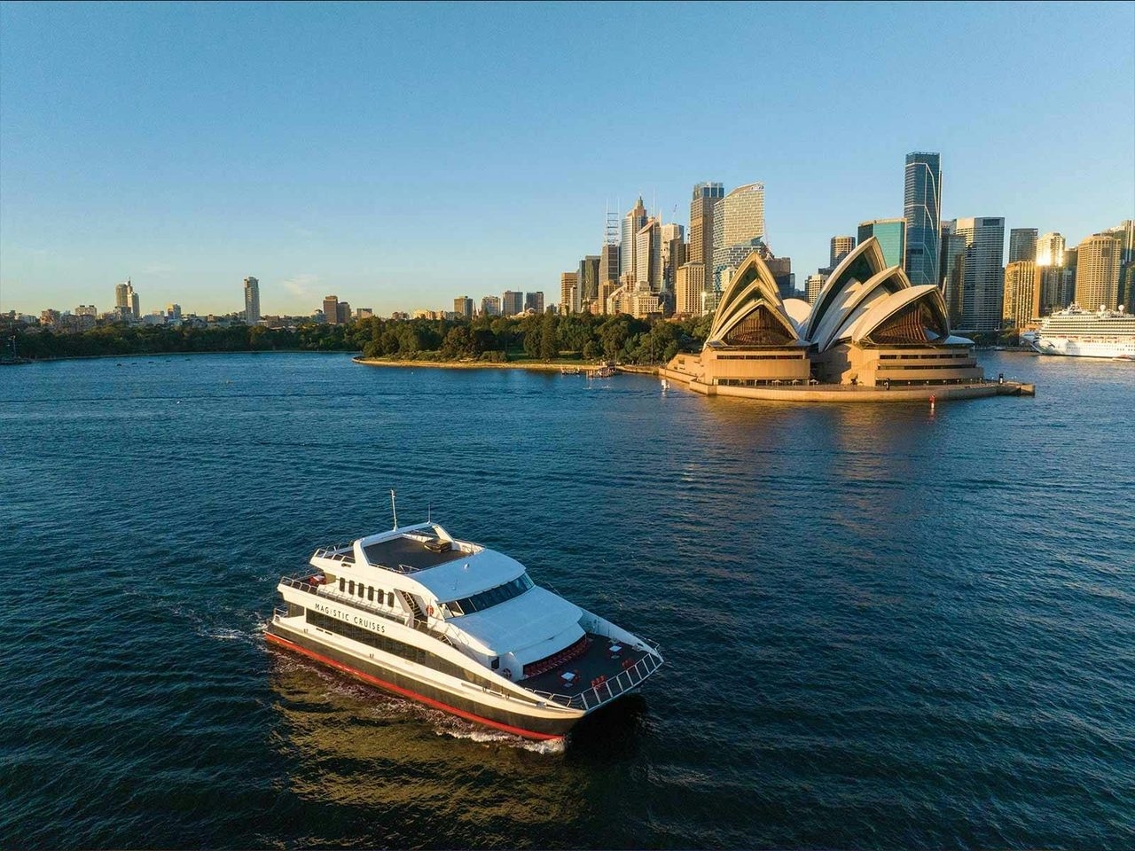 'Magistic Two' cruising on the iconic Sydney Harbour