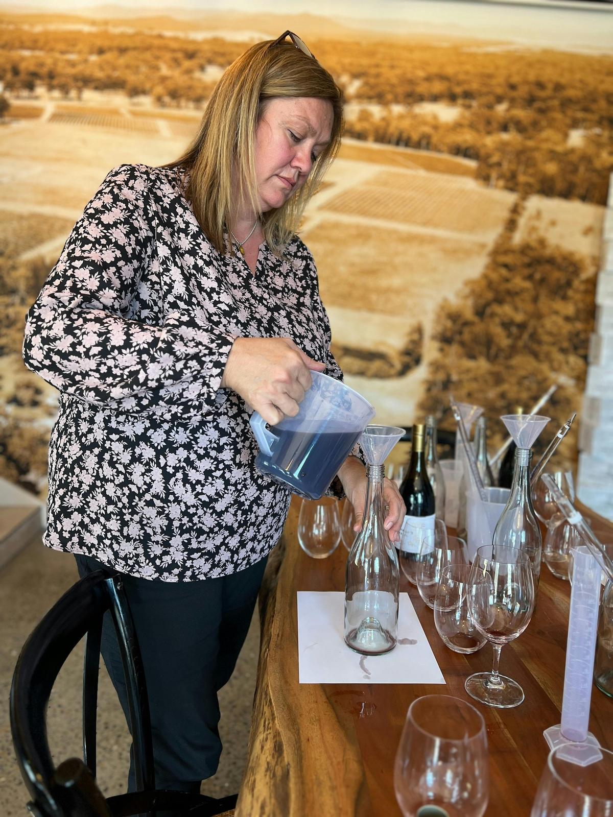 wine blending in the Hunter Valley