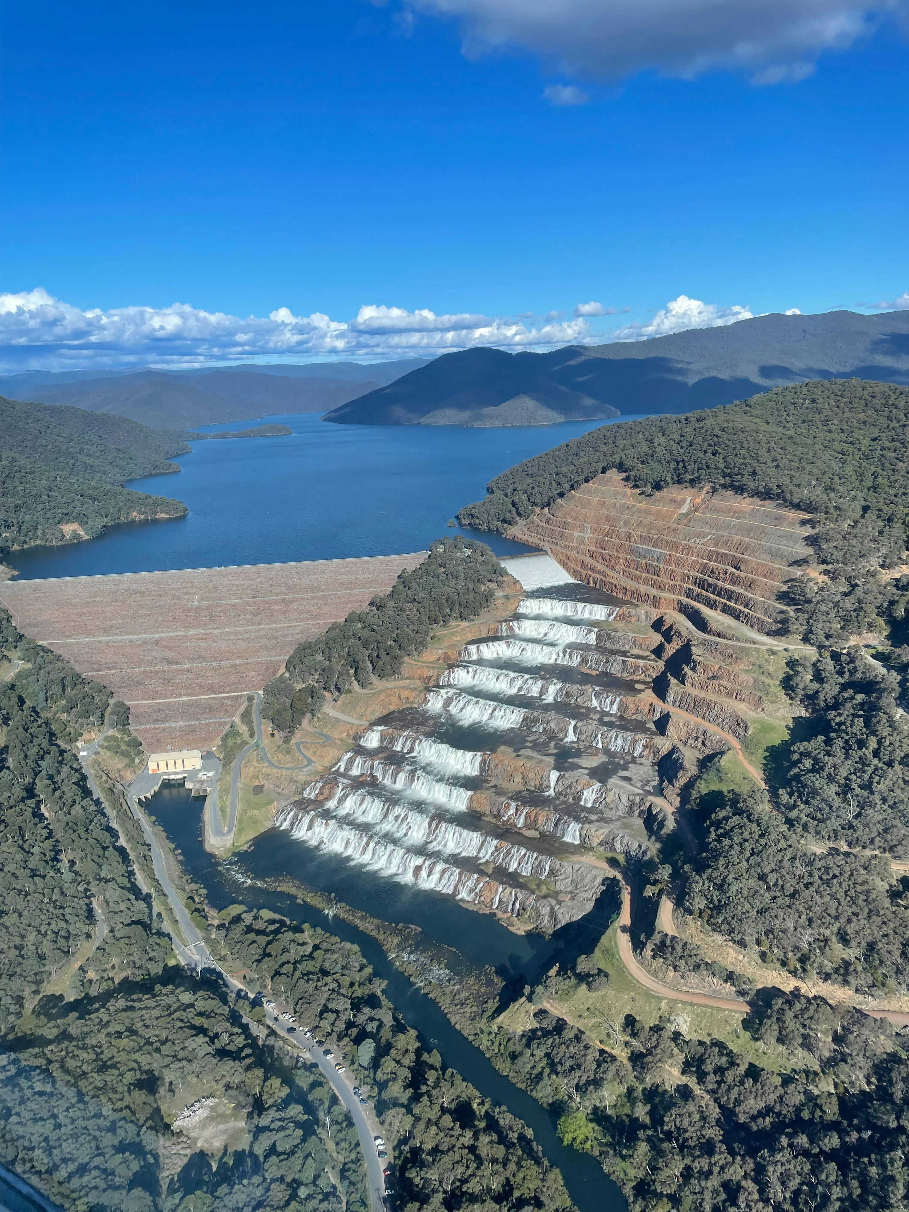 Dartmouth Dam spilling