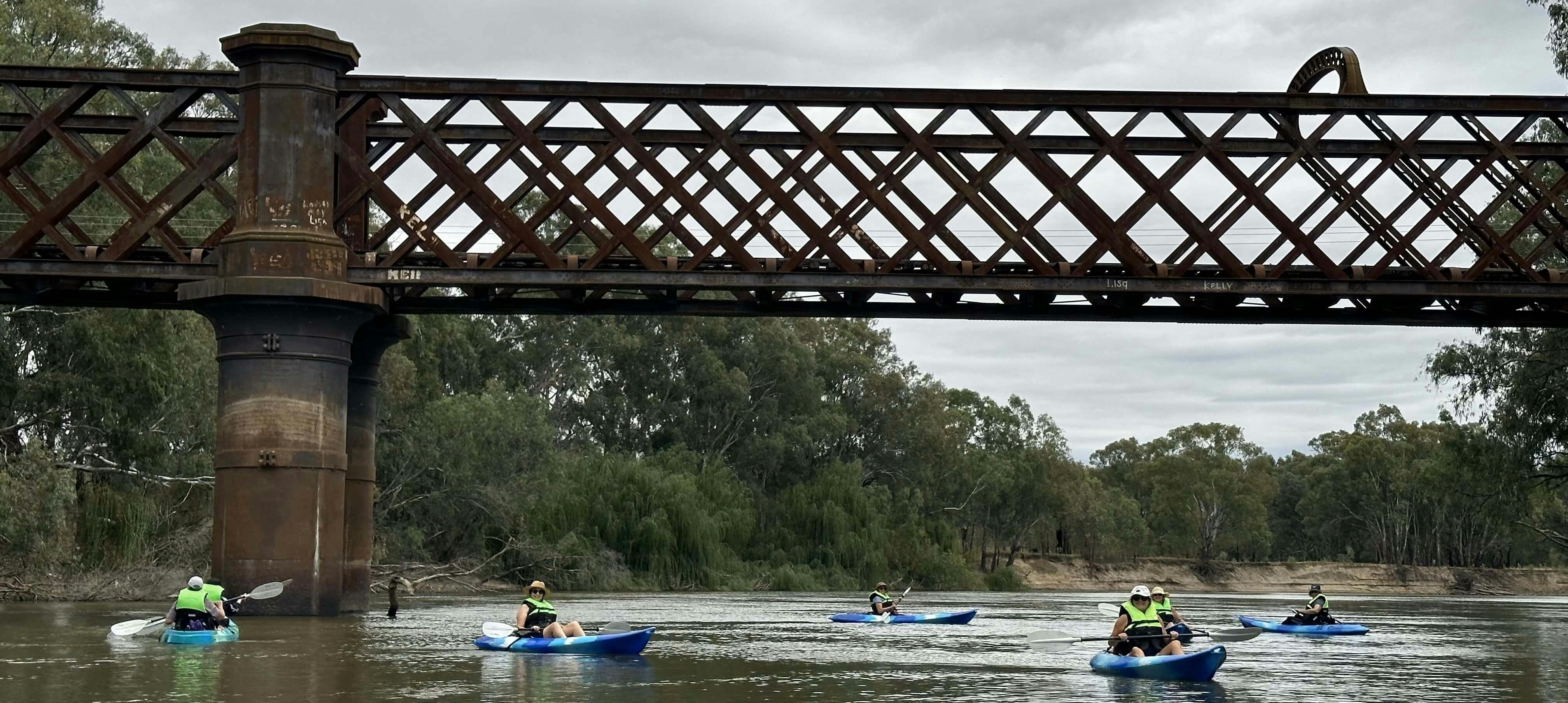 Rail Viaduct Narrandera over the Murrumbidgee River