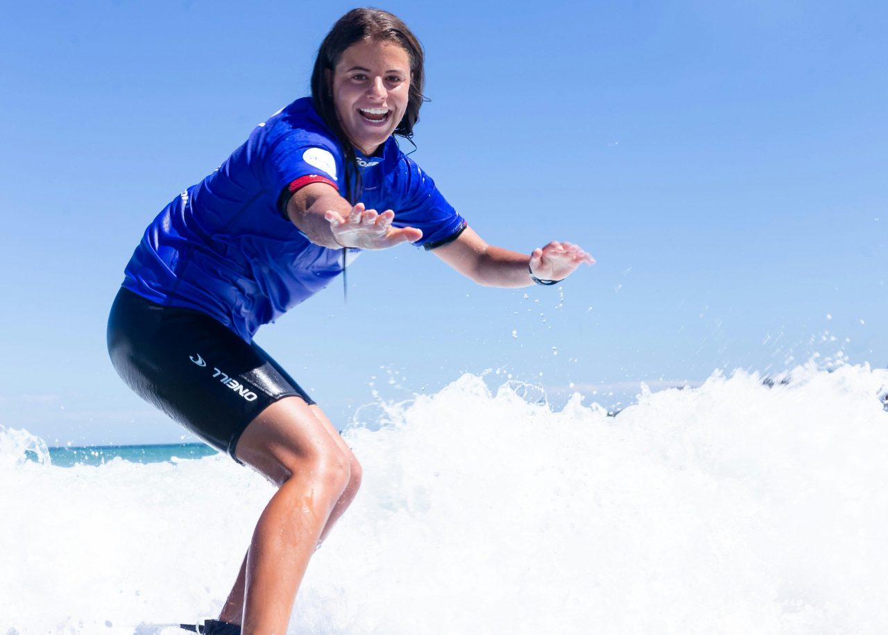 Enjoy the thrill of riding a wave