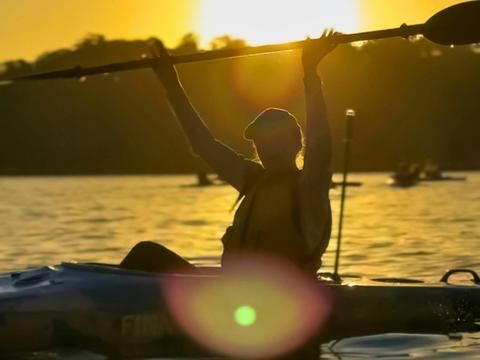See Sydney's sunset with Sydney By Kayak's beginner friendly Sunset Kayak on Sydney Harbour tour.