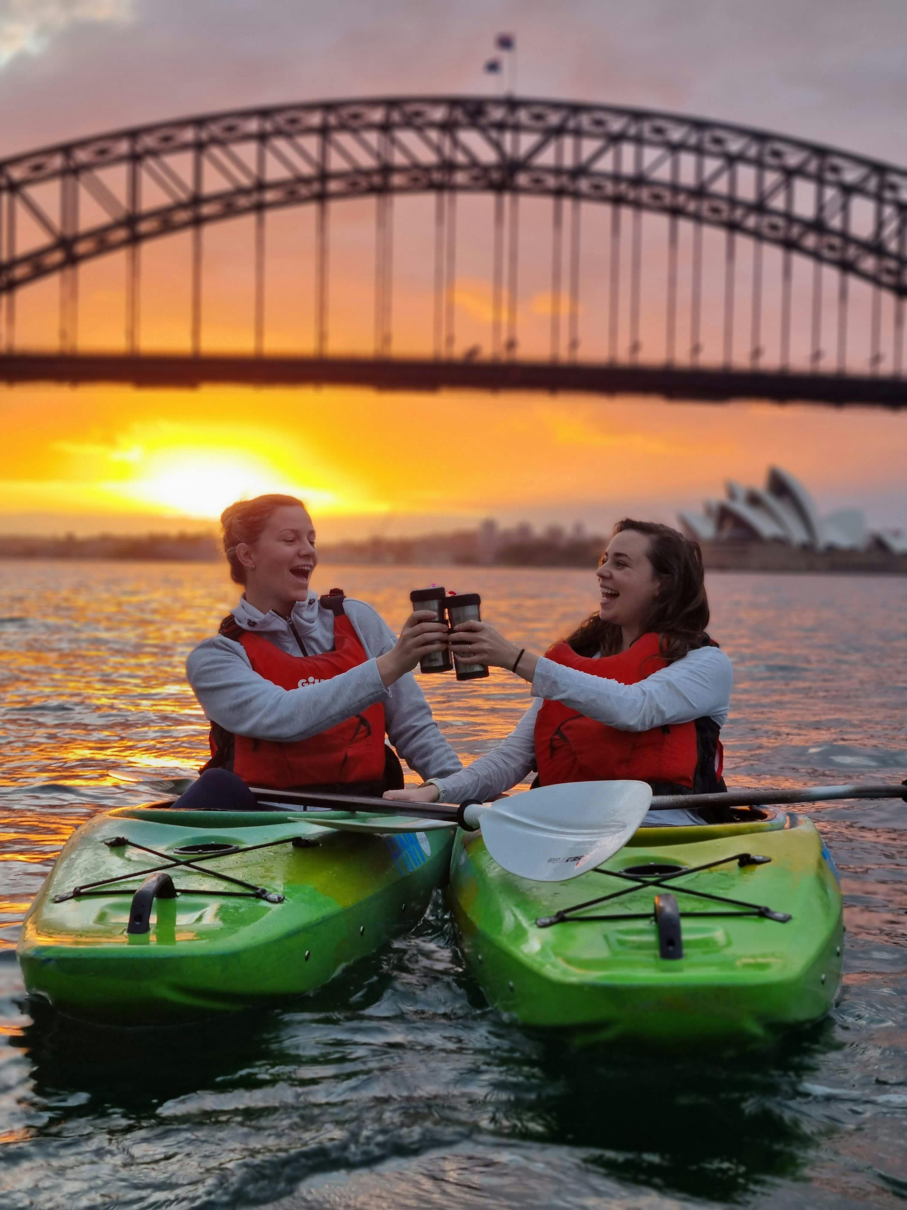 Sunrise Kayak and Coffee cheers for a beautiful sunrise!