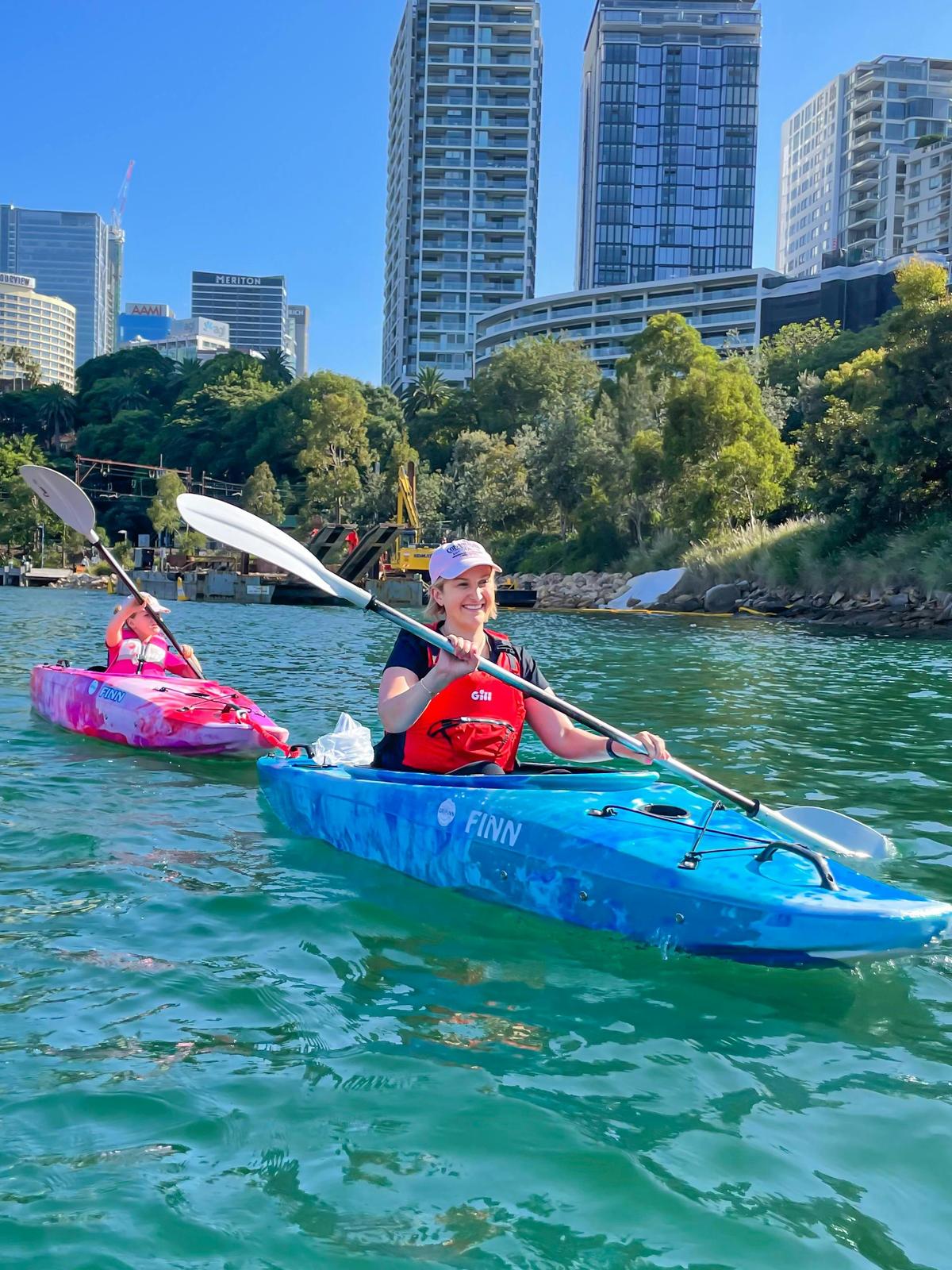 Glide along Sydney's Harbour on a kayak with friends and family!