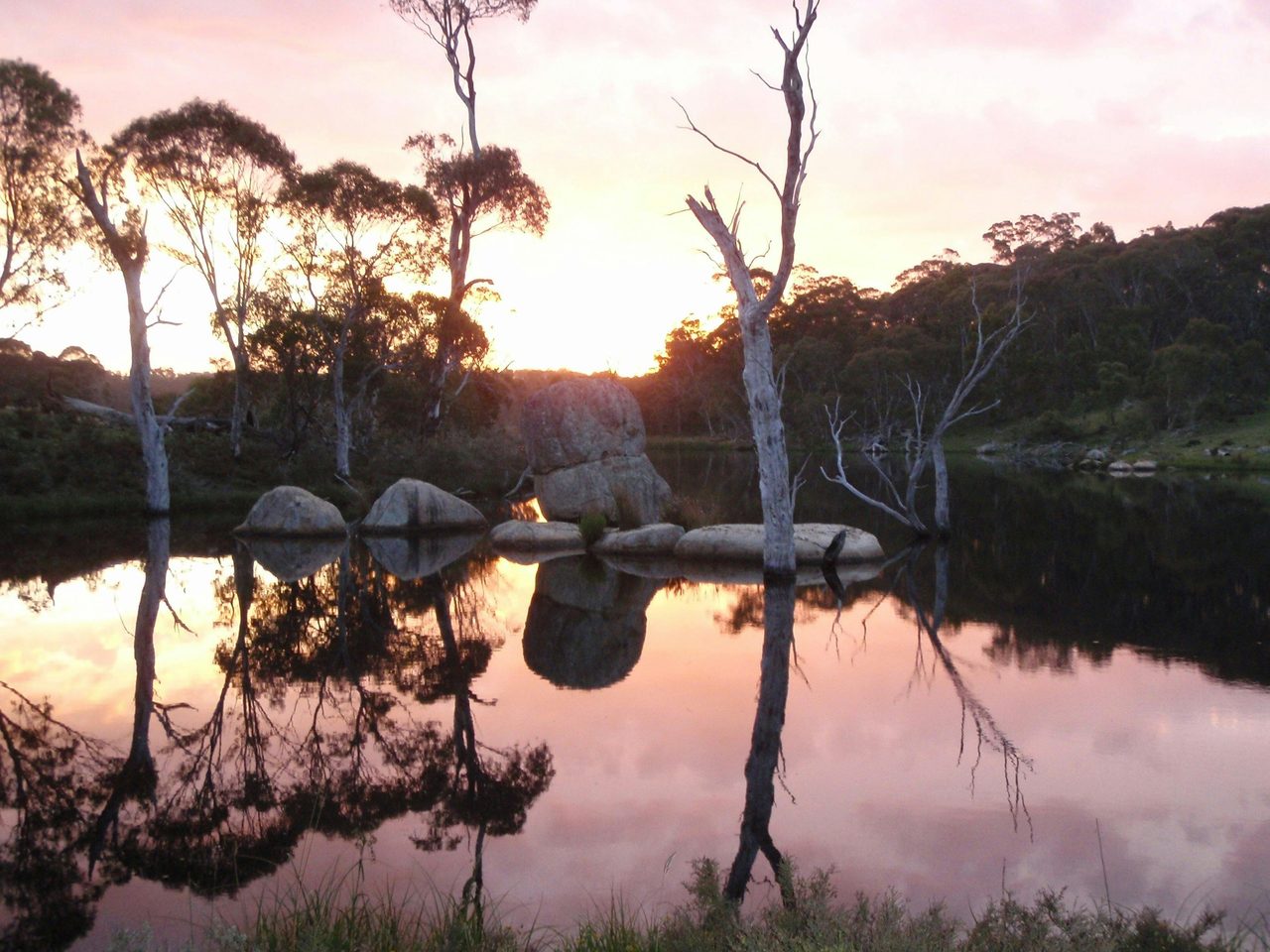 Sunset on Kungla Lake