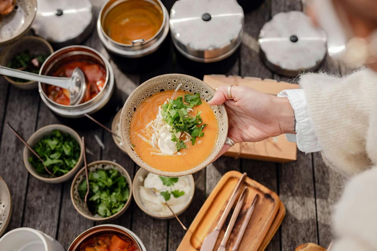Fireside Picnics include hearty home made soups