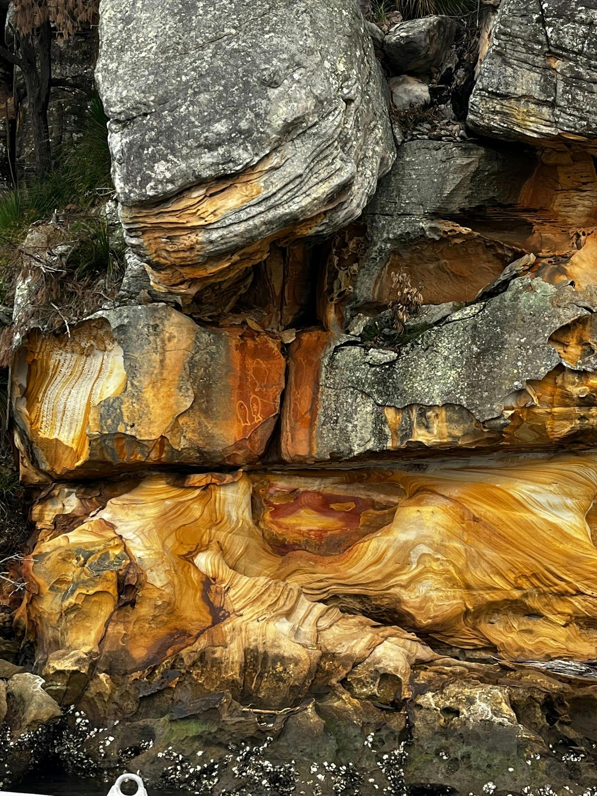 Indigenous rock carvings on the Hawkesbury River