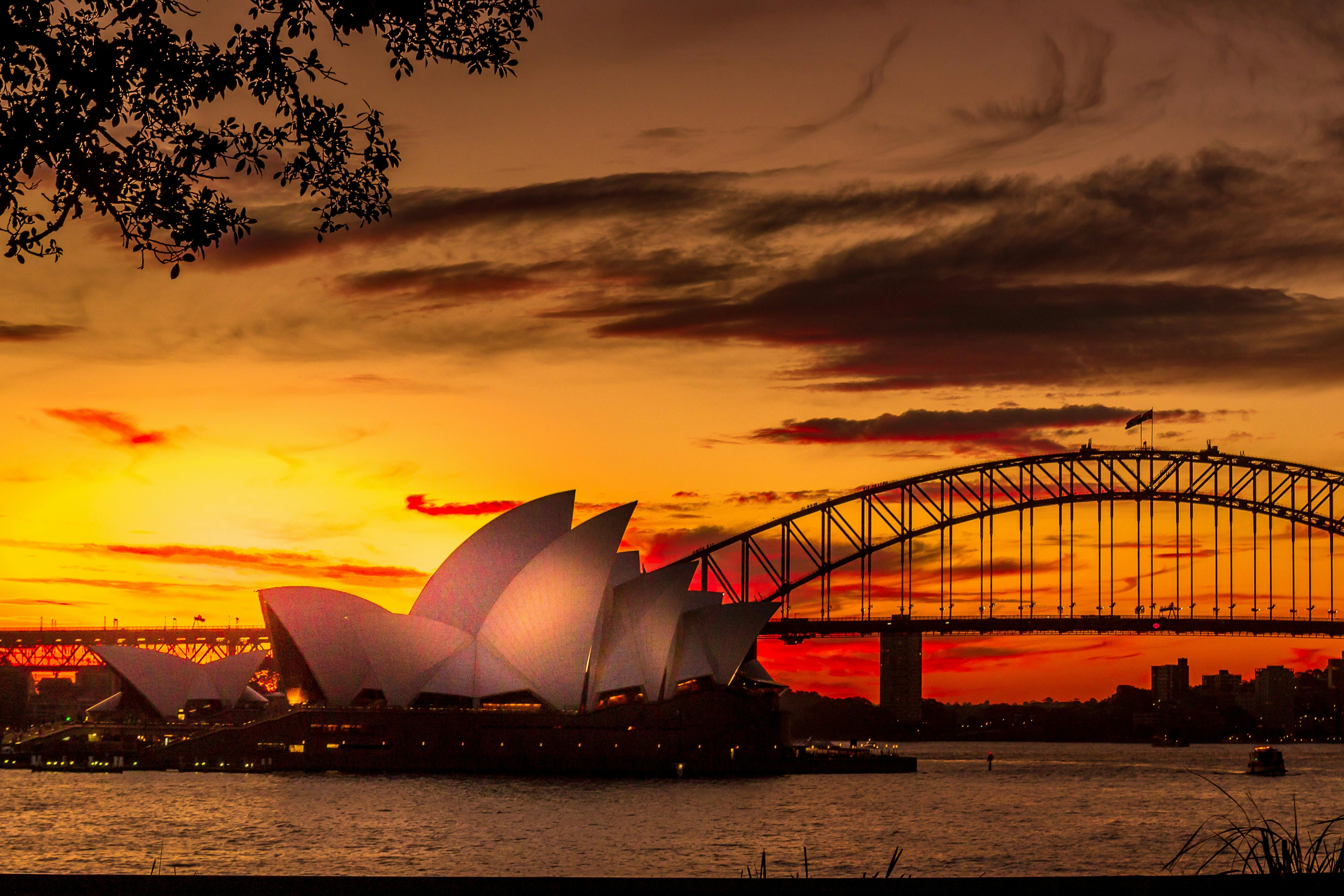 Sunset Sydney Harbor