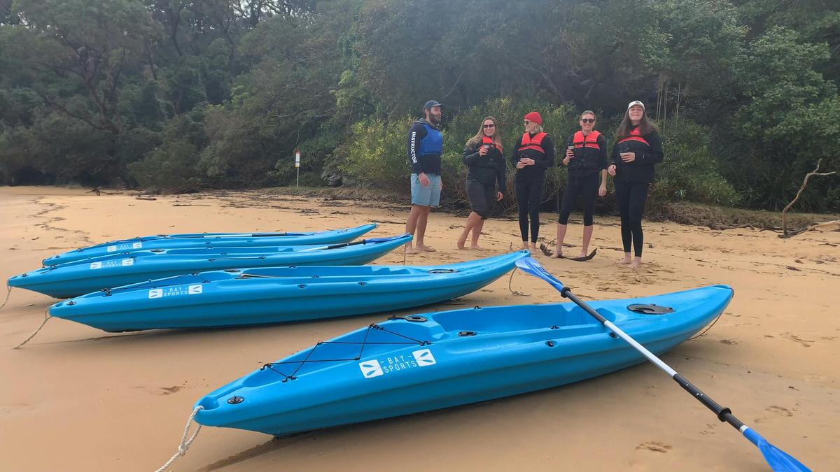 Snack break at beach