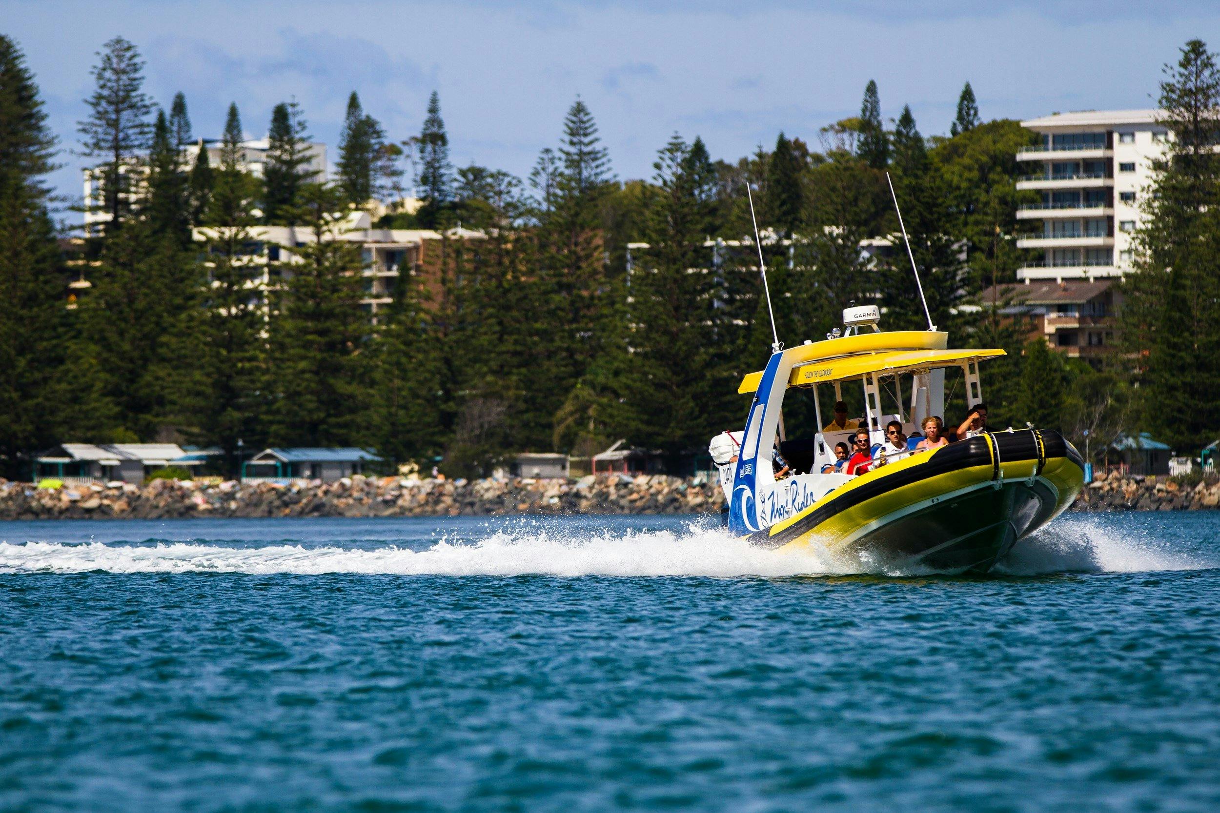 Wave Rider roaring down the Hastings River
