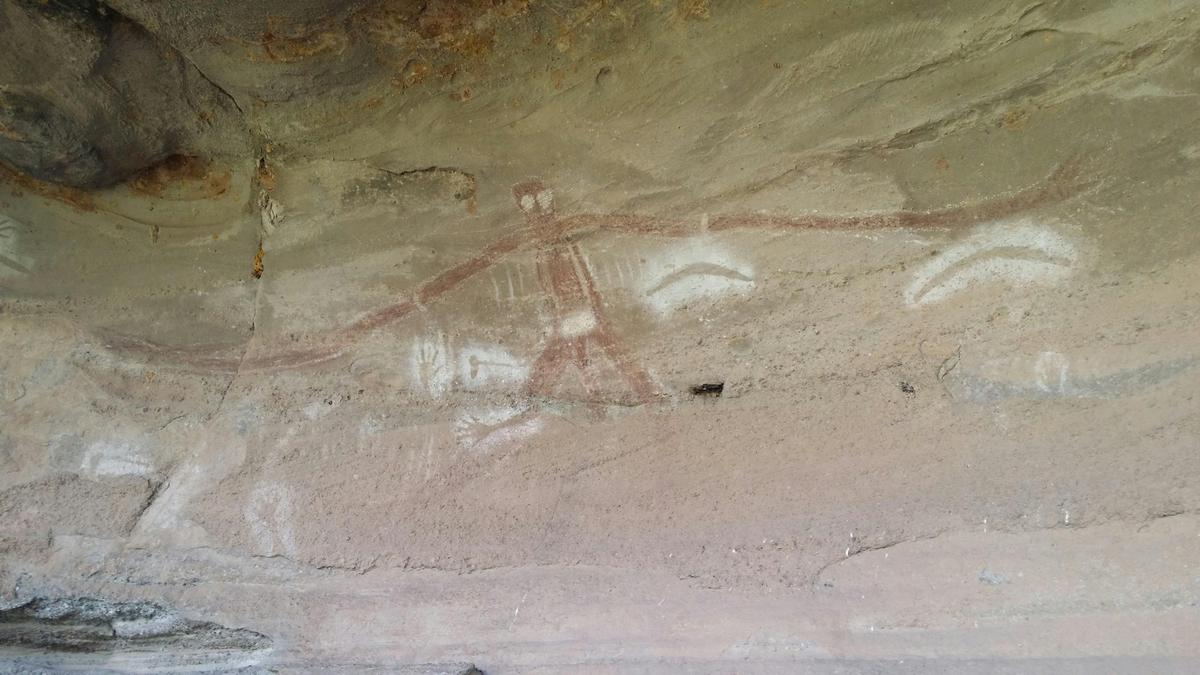 Biamme Aboriginal rock art Cave